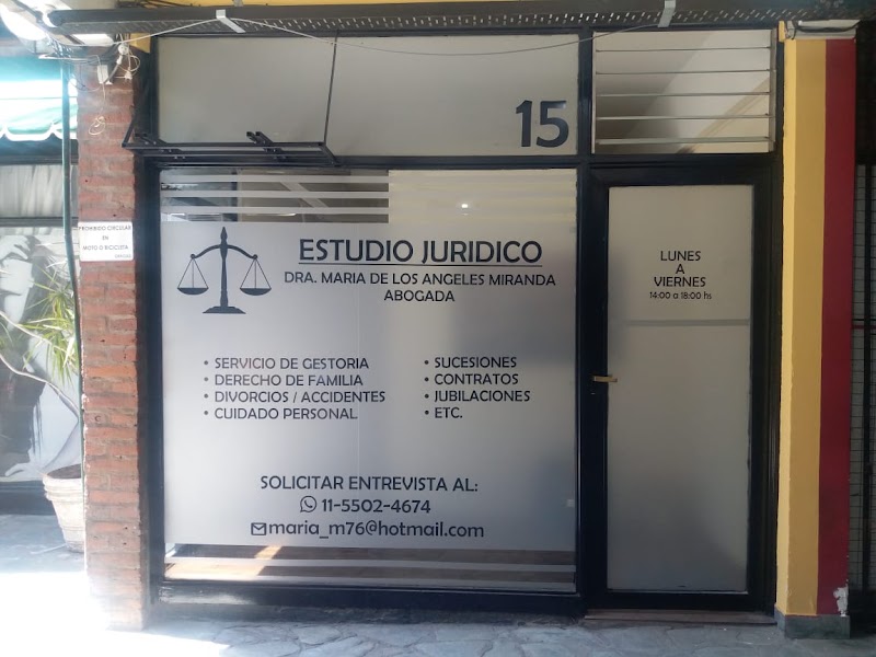 Estudio Juridico Dra. MIRANDA, Maria de los Angeles — Haedo