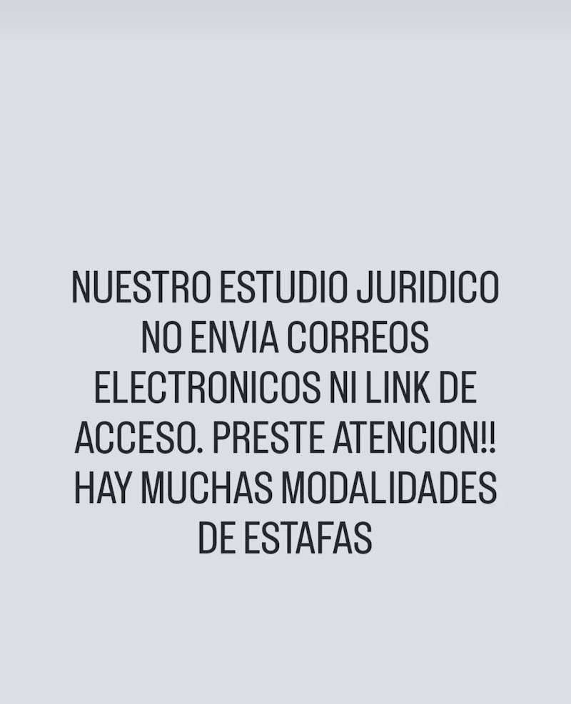 Estudio juridico Dra. Rodriguez, Dr. Garcia Soler y Asoc. ABOGADOS. Prov. de Bs As y CABA. NO ENVIAMOS E-MAIL NI LINK