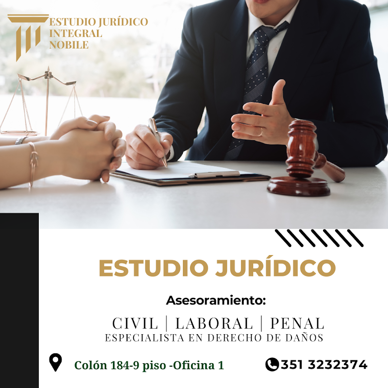 Estudio Jurídico Nobile - Cordoba Accidentes de Trabajo y Viales. Defensas Penales. — Córdoba