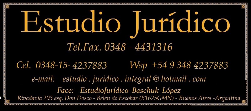 Estudio Jurídico Integral - Dres. BASCHUK - LOPEZ & Abogados Asociados — Belén de Escobar