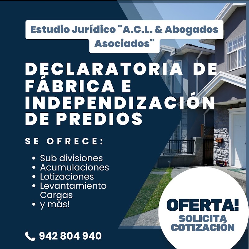 Estudio Jurídico A.C.L & Abogados Asociados — Chorrillos