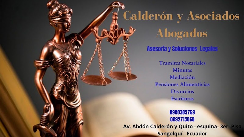 Abogado Pedro Calderón MSc. — Sangolqui