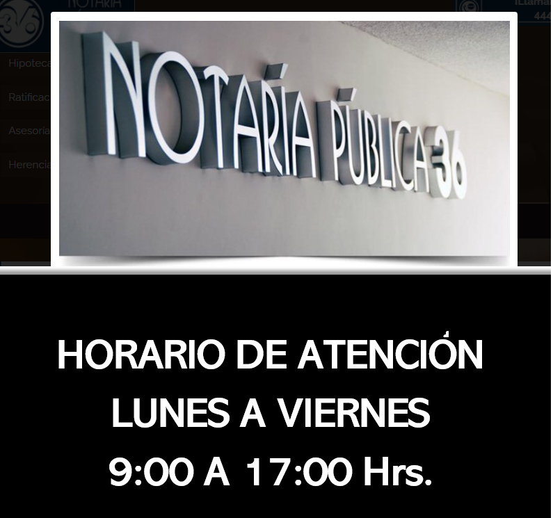 Notaría Pública 36 — Col del Valle
