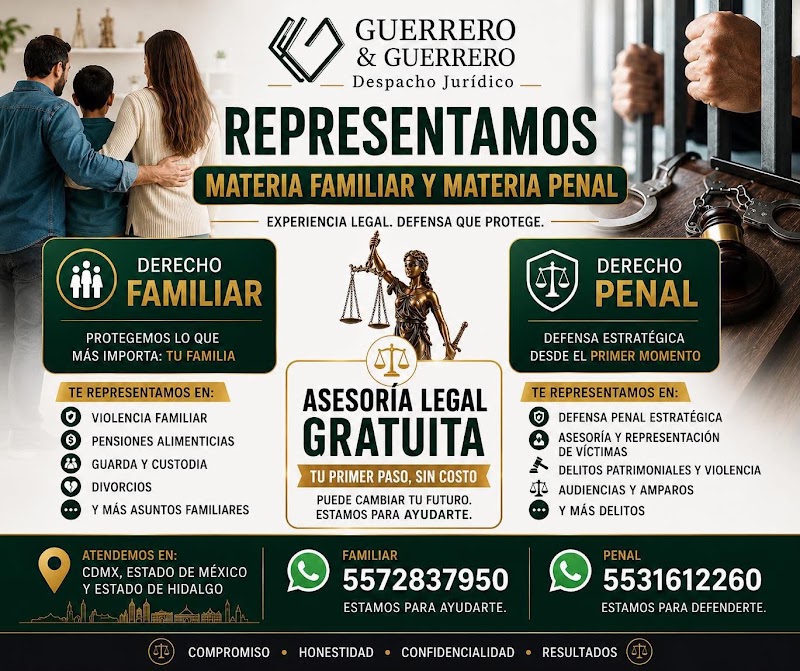 Despacho jurídico Guerrero y Guerrero.
