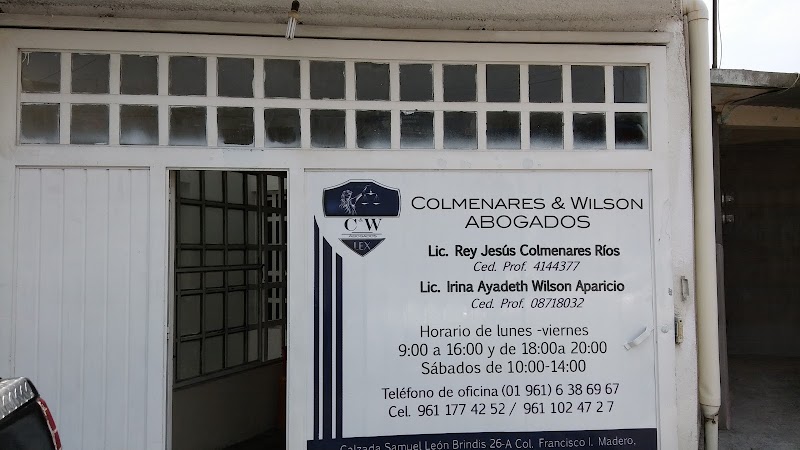 Colmenares & Wilson, Abogados — Tuxtla Gutiérrez